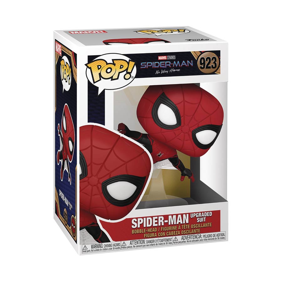 POP Marvel Spider-Man No Way Home Spider-Man Upgraded Suit Vinyl Bobble Head