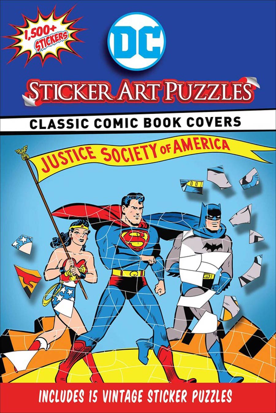 DC Sticker Art Puzzles Classic Comic Book Covers TP