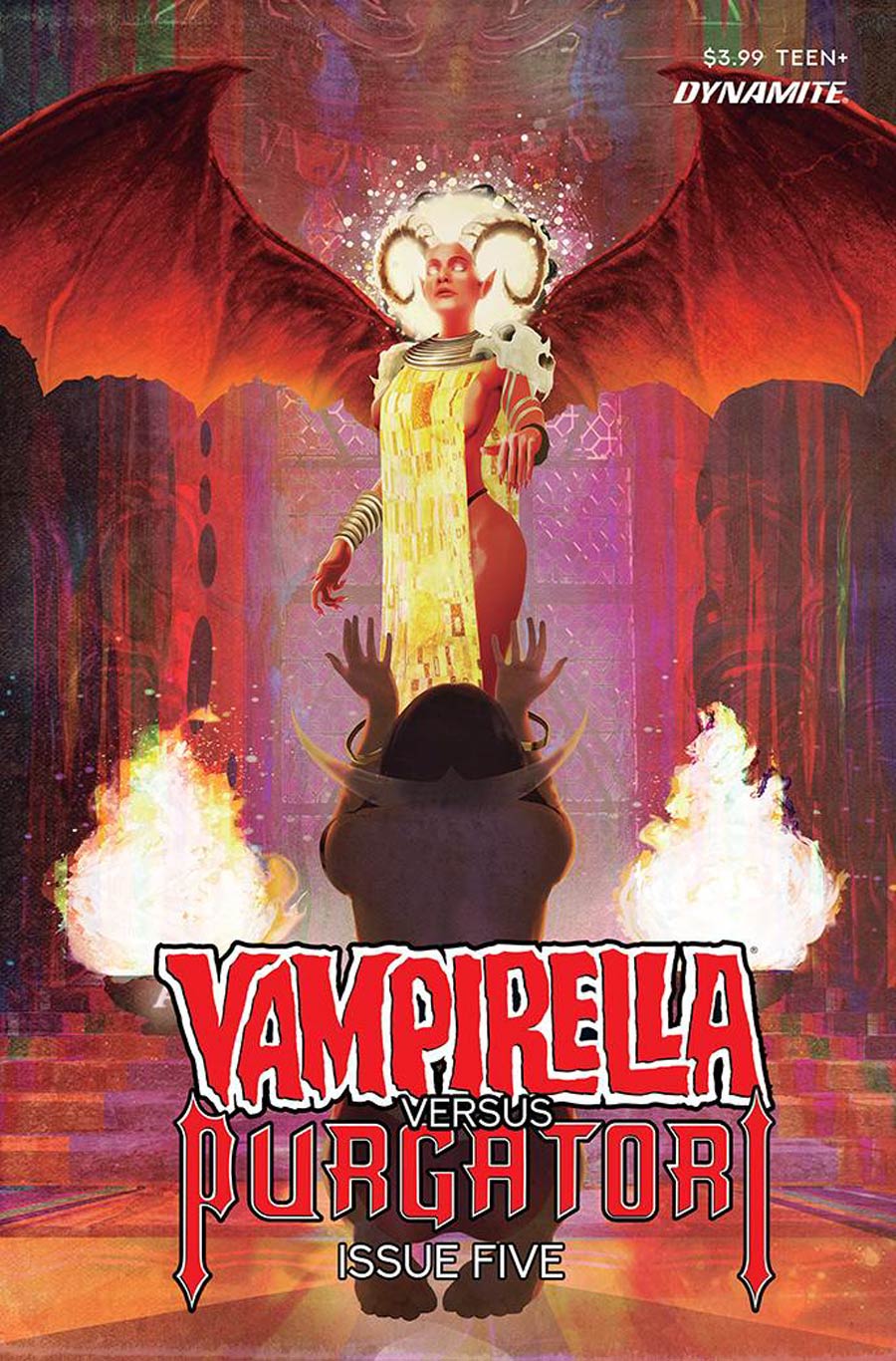 Vampirella vs Purgatori #5 Cover L Variant Daniel Maine Premium Cover