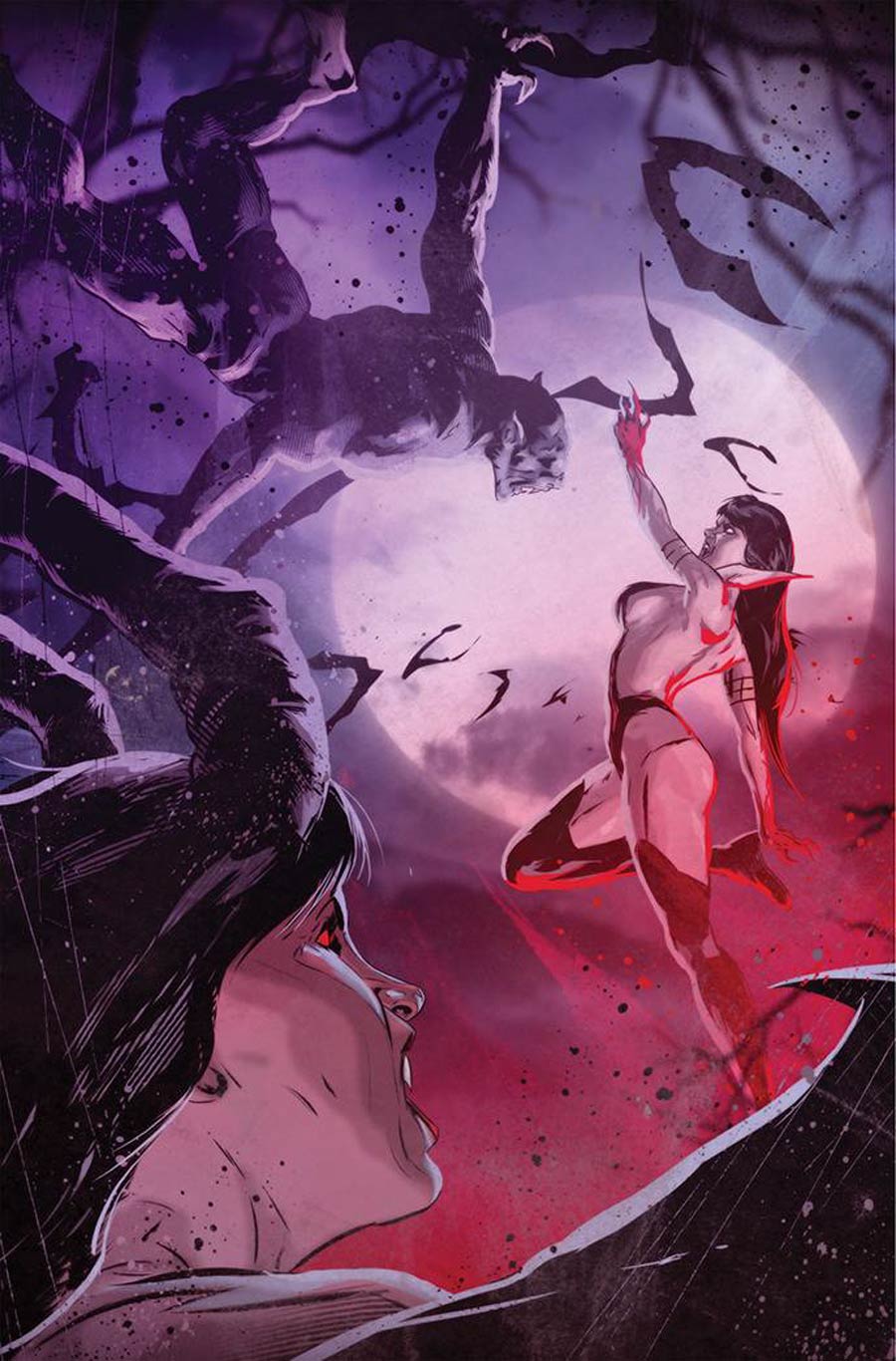 Vampirella vs Purgatori #5 Cover O Incentive Szymon Kudranski Virgin Cover