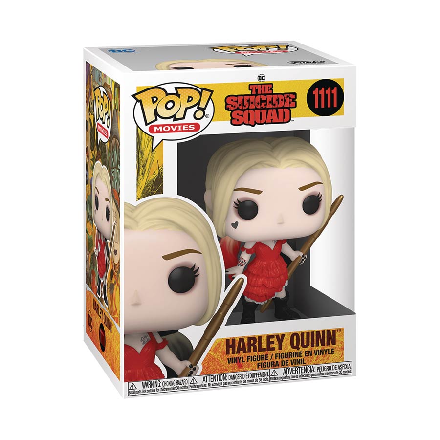 POP Movies The Suicide Squad Harley Quinn Damaged Dress Vinyl Figure