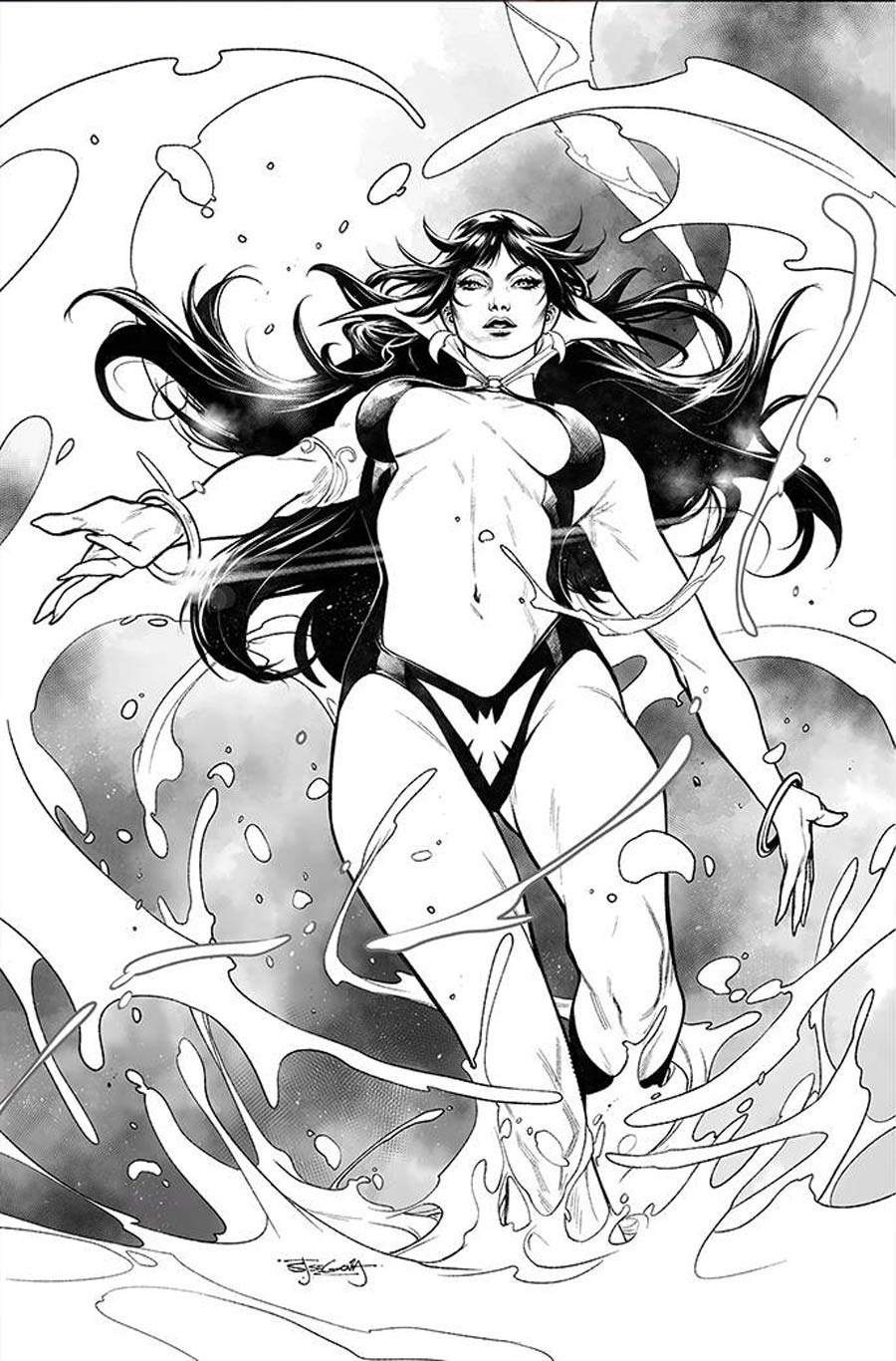 Vengeance Of Vampirella Vol 2 #20 Cover N Incentive Stephen Segovia Black & White Virgin Cover