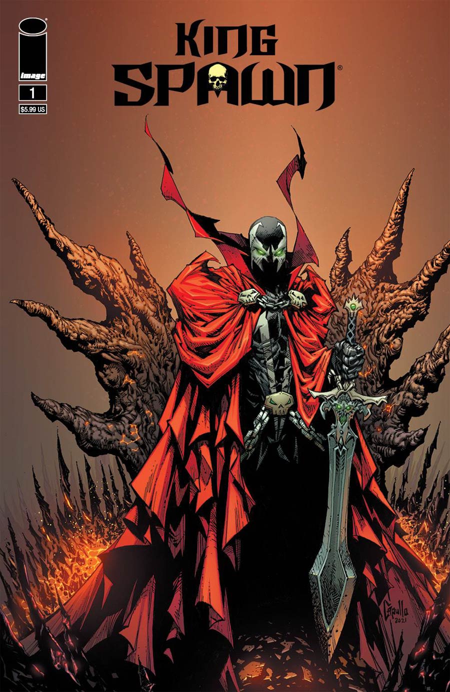 King Spawn #1 Cover E Variant Greg Capullo Cover