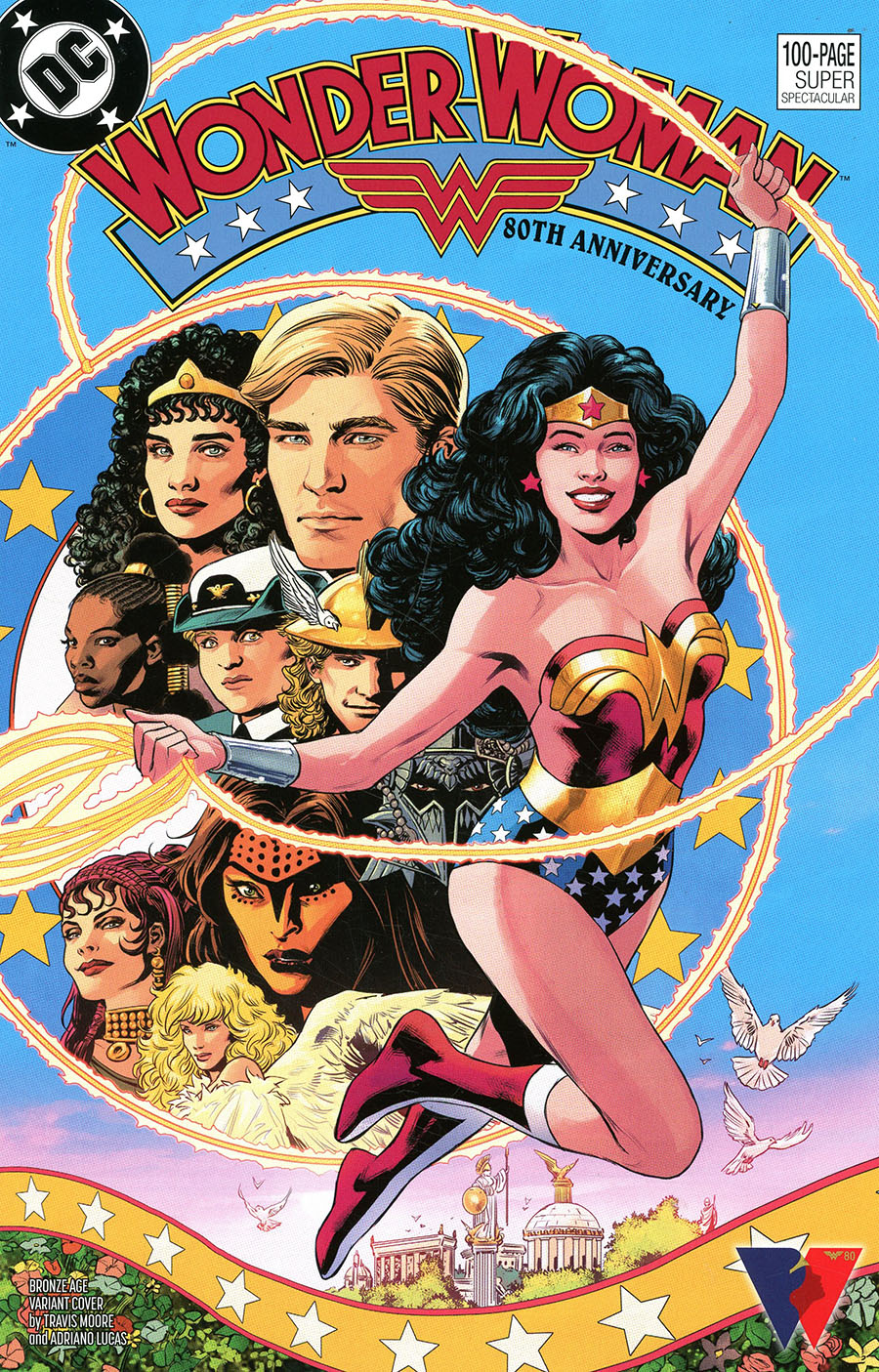 Wonder Woman 80th Anniversary 100-Page Super Spectacular #1 (One Shot) Cover H Variant Travis Moore Bronze Age Cover