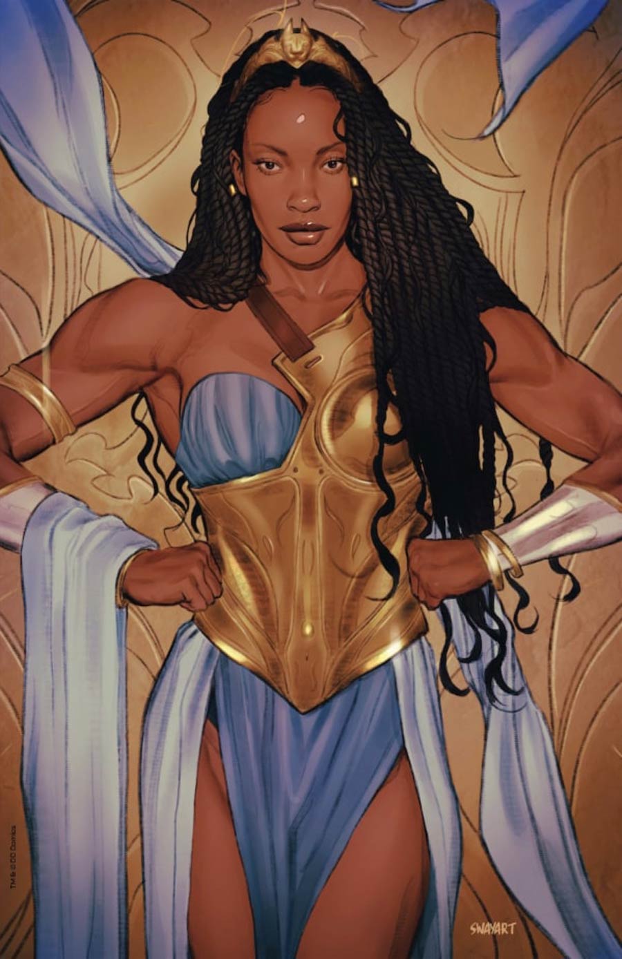 Nubia And The Amazons #1 Cover D Incentive Joshua Sway Swaby Megalustre Card Stock Variant Cover