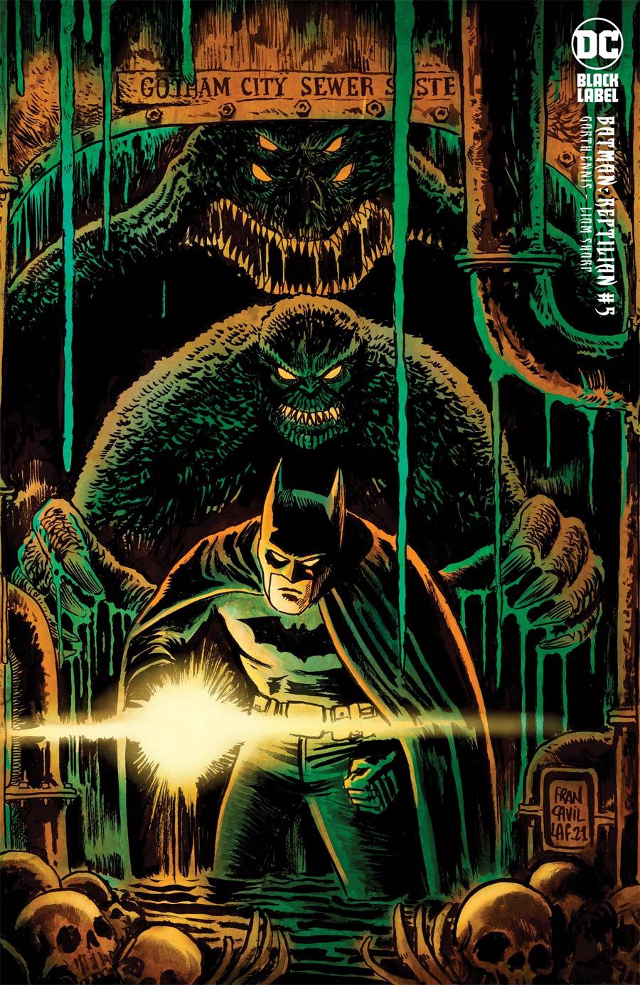 Batman Reptilian #5 Cover C Incentive Francesco Francavilla Variant Cover