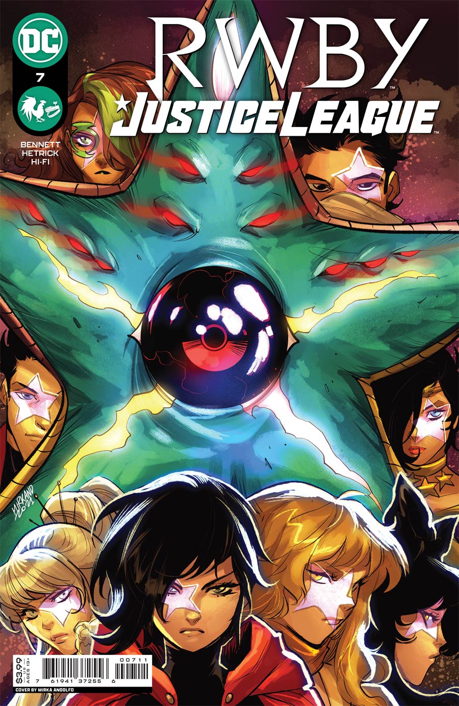 RWBY Justice League #7 Cover A Regular Mirka Andolfo Cover