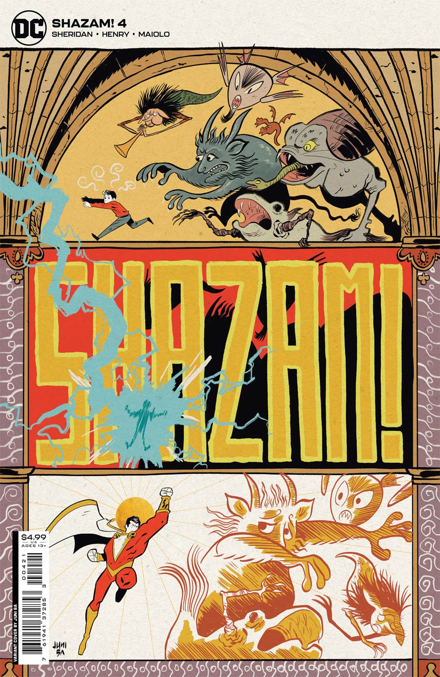 SHAZAM Vol 3 #4 Cover B Variant Juni Ba Card Stock Cover