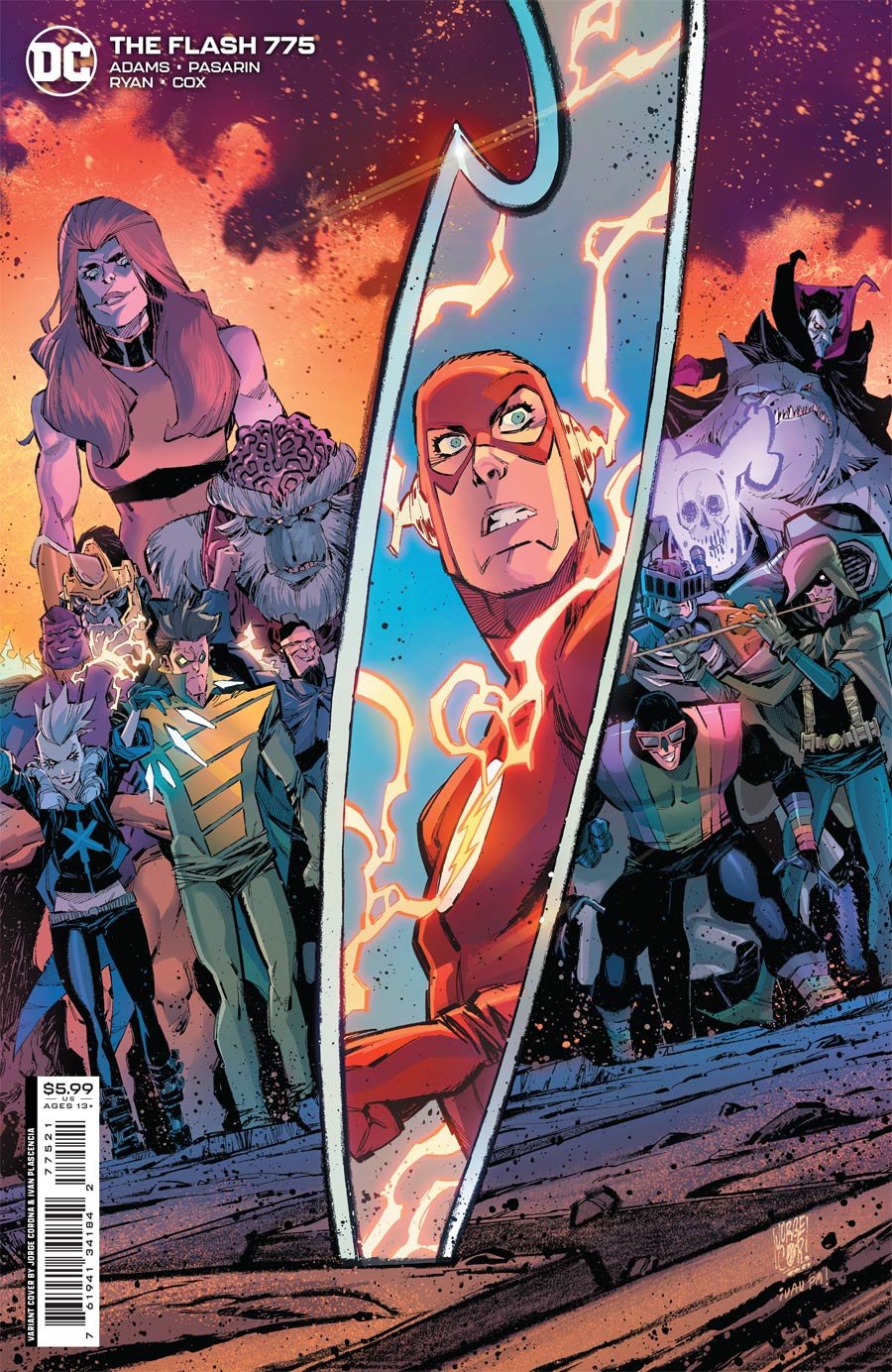 Flash Vol 5 #775 Cover B Variant Jorge Corona Card Stock Cover