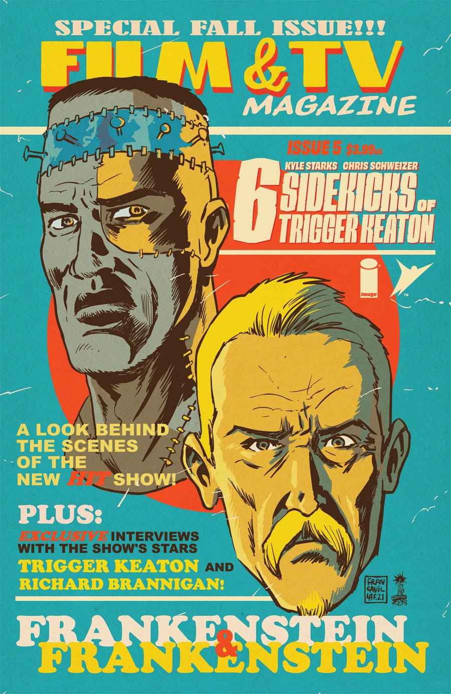 Six Sidekicks Of Trigger Keaton #5 Cover B Variant Francesco Francavilla Cover