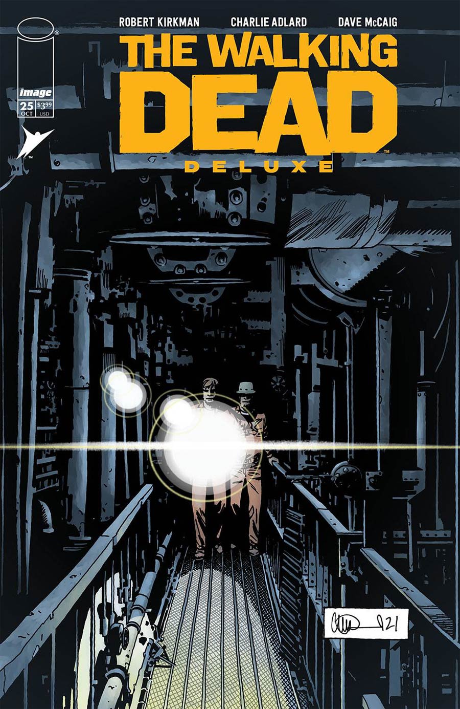 Walking Dead Deluxe #25 Cover C Variant Charlie Adlard Cover