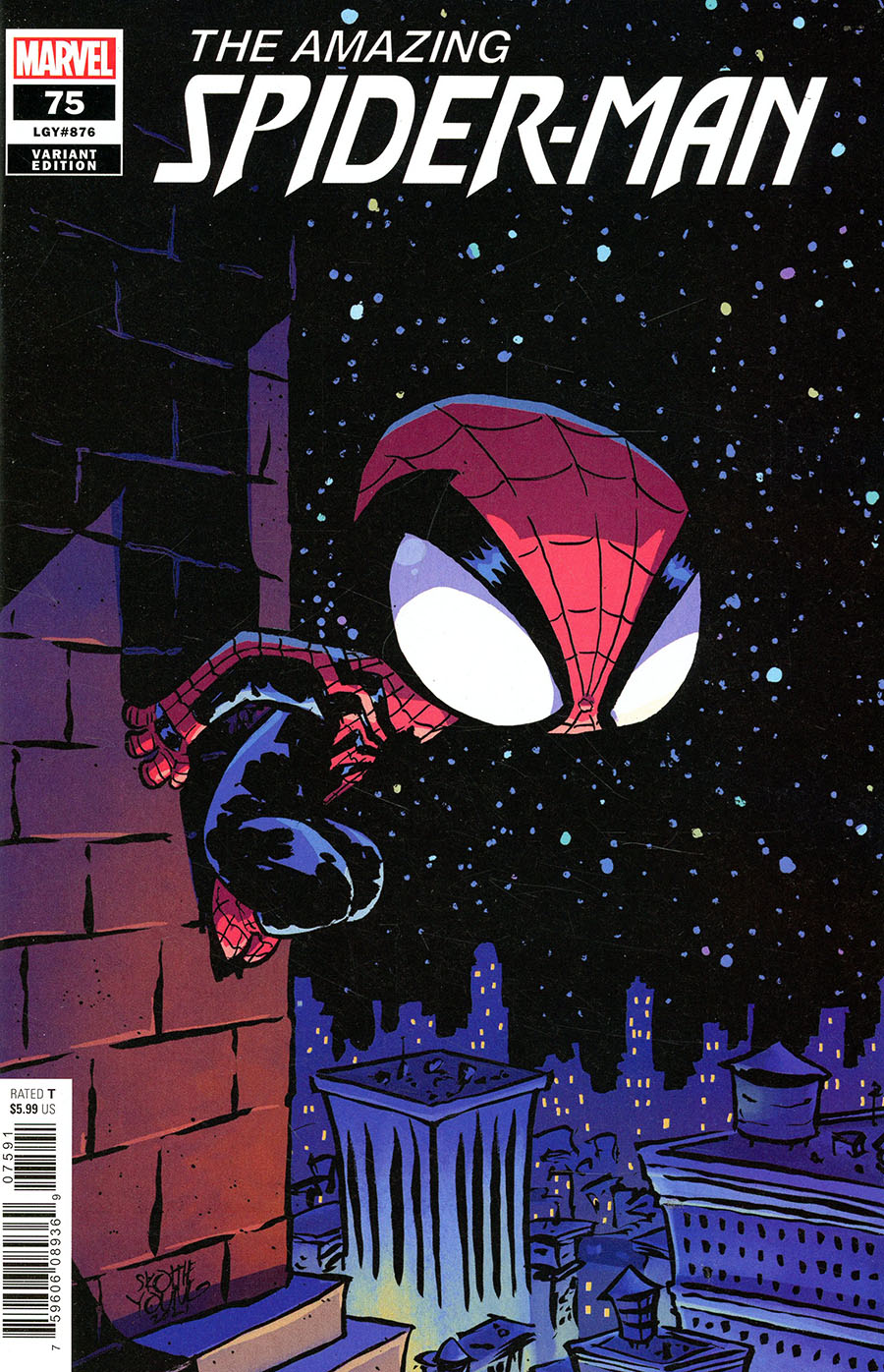 Amazing Spider-Man Vol 5 #75 Cover G Variant Skottie Young Cover