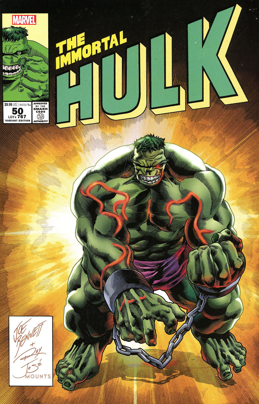 Immortal Hulk #50 Cover C Variant Joe Bennett Homage Cover