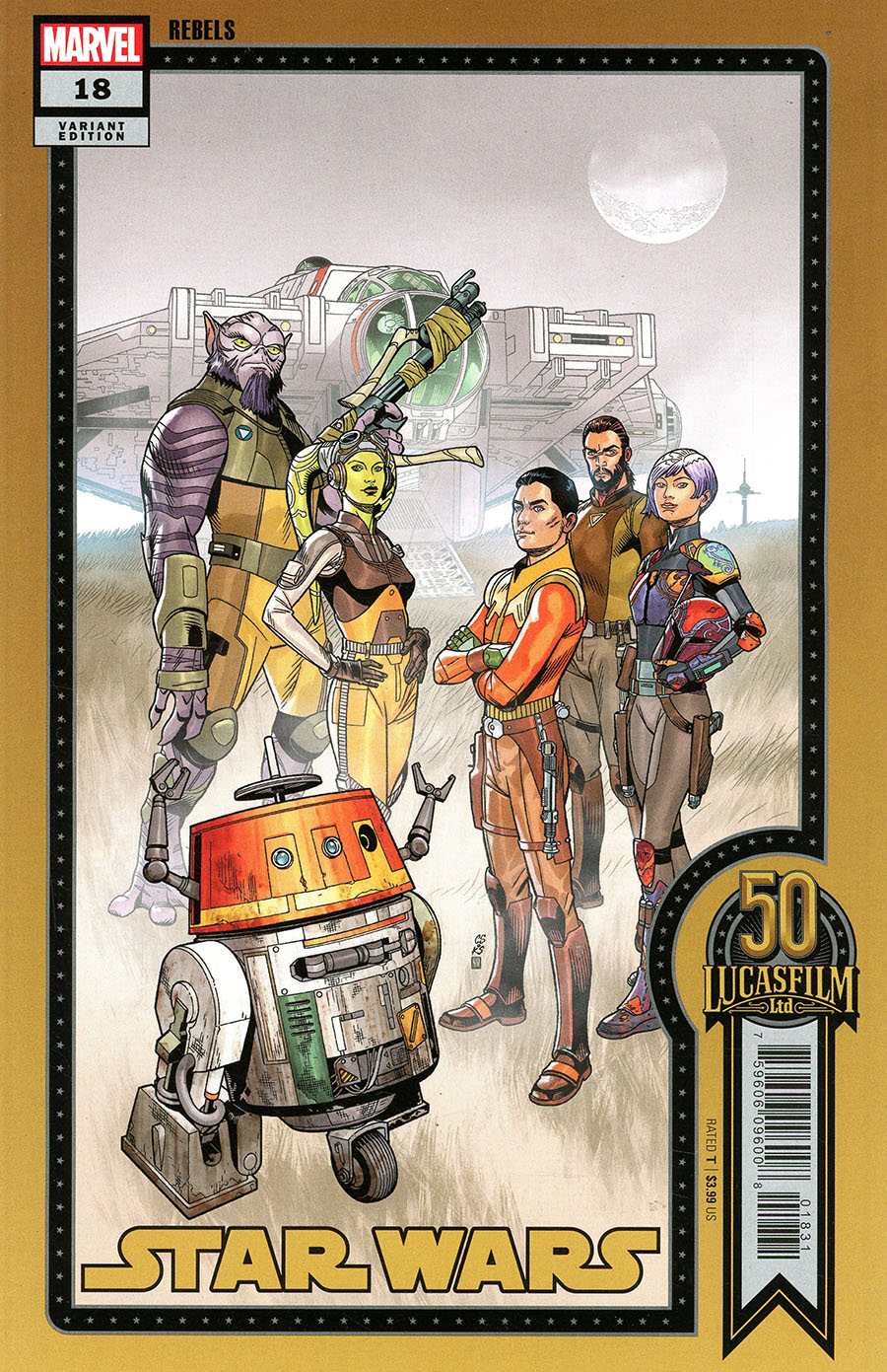 Star Wars Vol 5 #18 Cover D Variant Chris Sprouse Lucasfilm 50th Anniversary Cover (War Of The Bounty Hunters Tie-In)