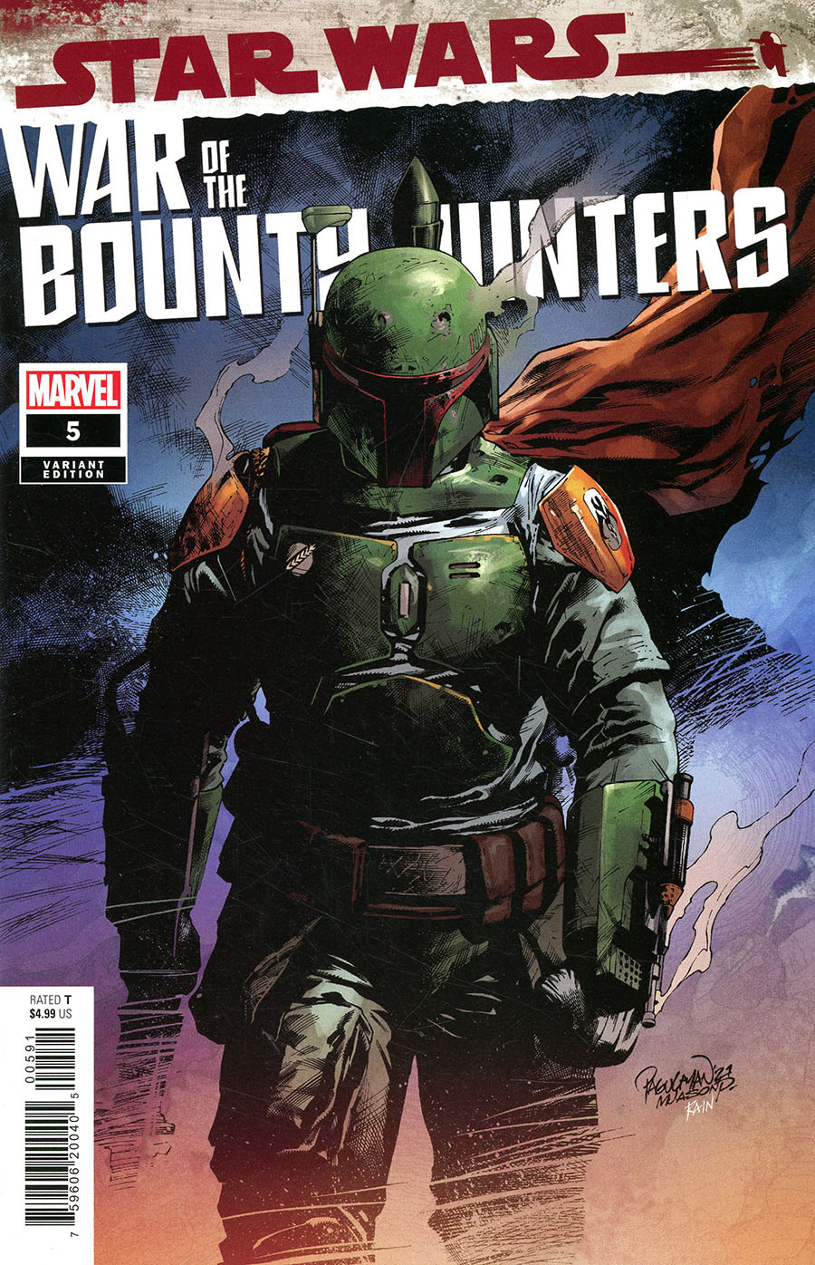 Star Wars War Of The Bounty Hunters #5 Cover E Variant Carlo Pagulayan Cover
