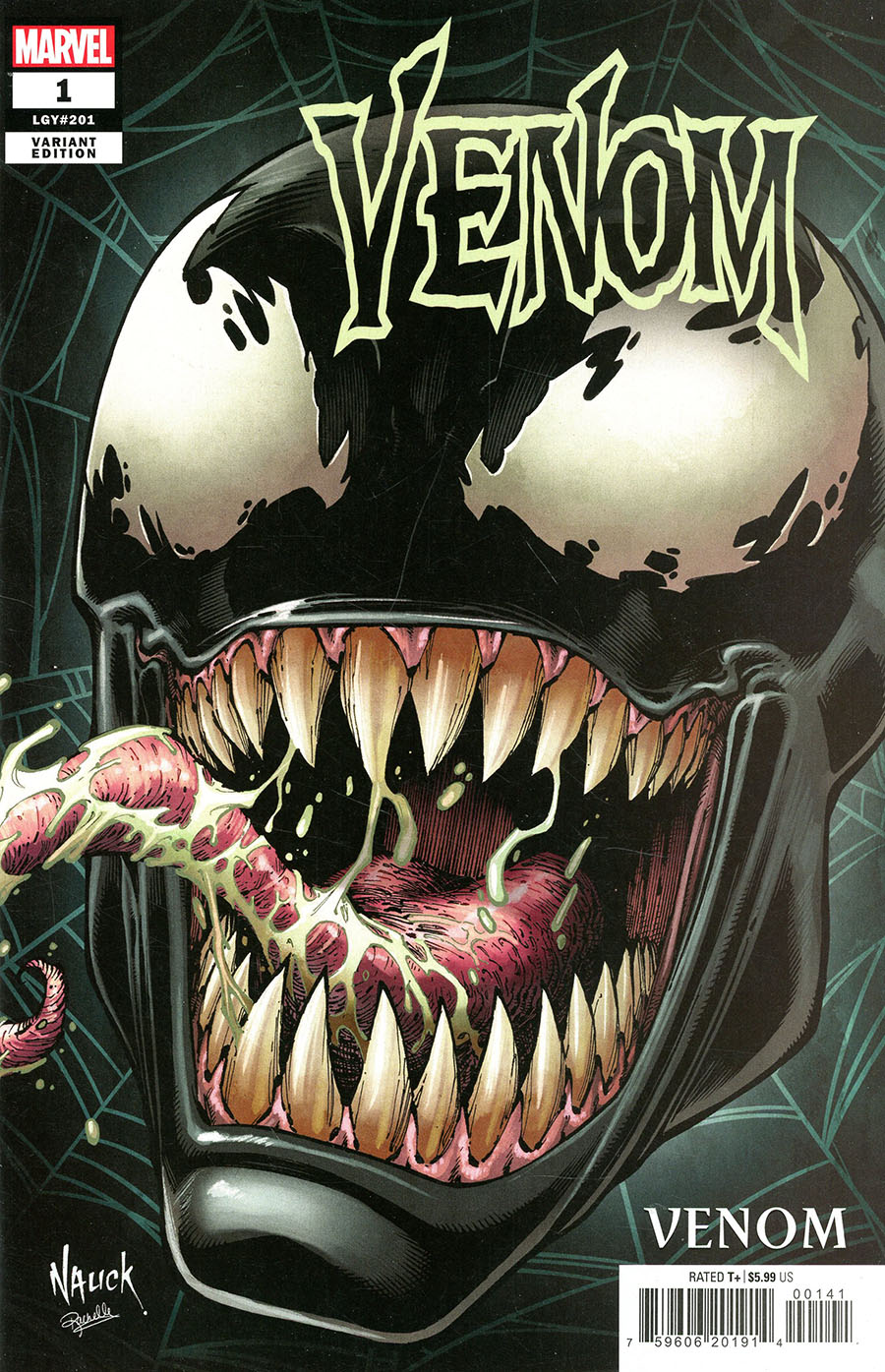 Venom Vol 5 #1 Cover B Variant Todd Nauck Headshot Cover