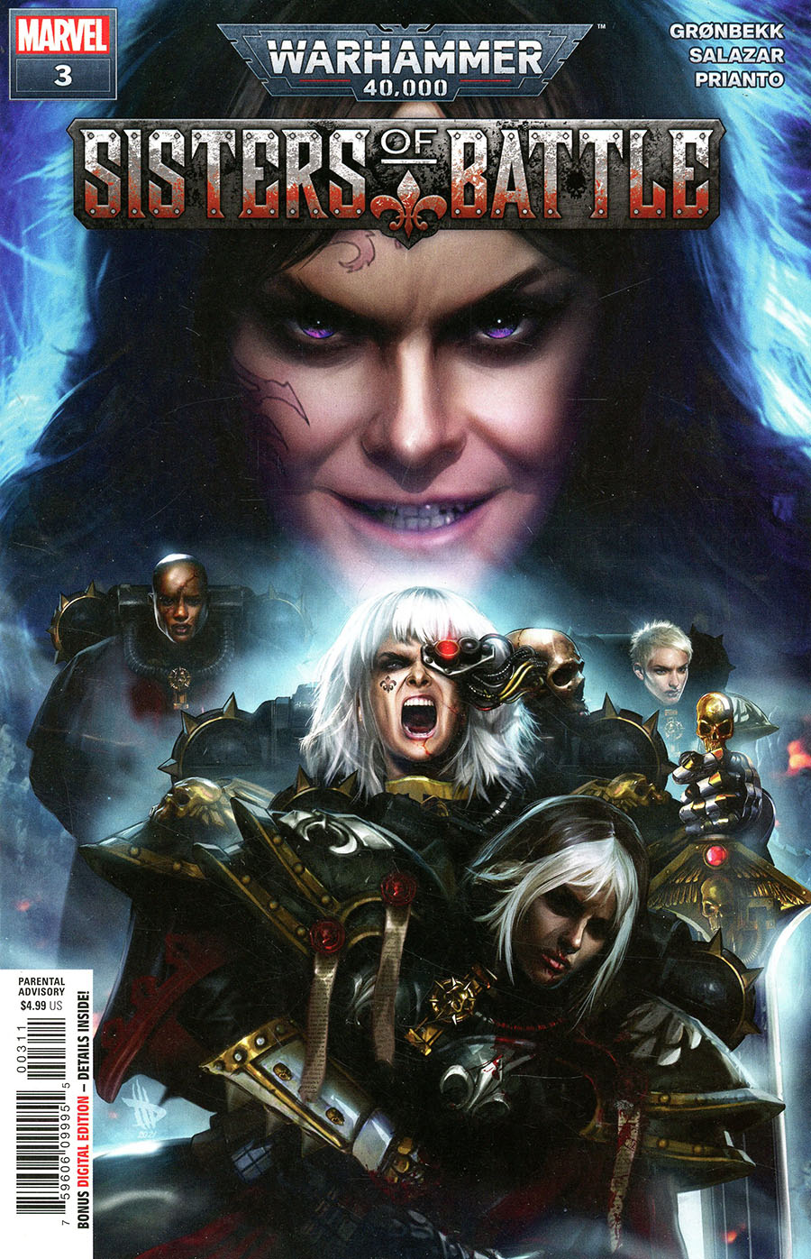 Warhammer 40000 Sisters Of Battle #3 Cover A Regular Dave Wilkins Cover