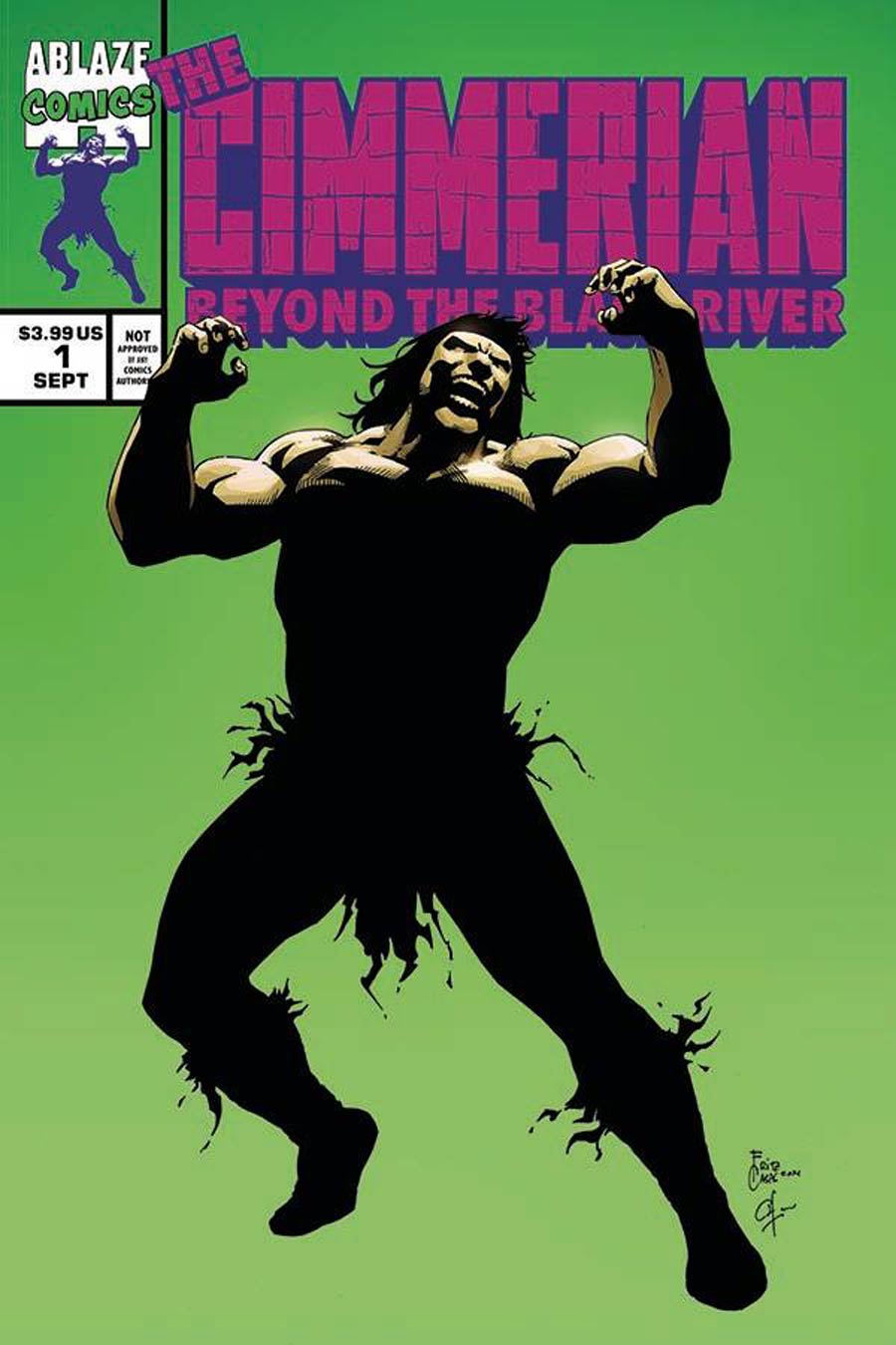 Cimmerian Beyond The Black River #1 Cover D Variant Fritz Casas Incredible Hulk 377 Parody Cover