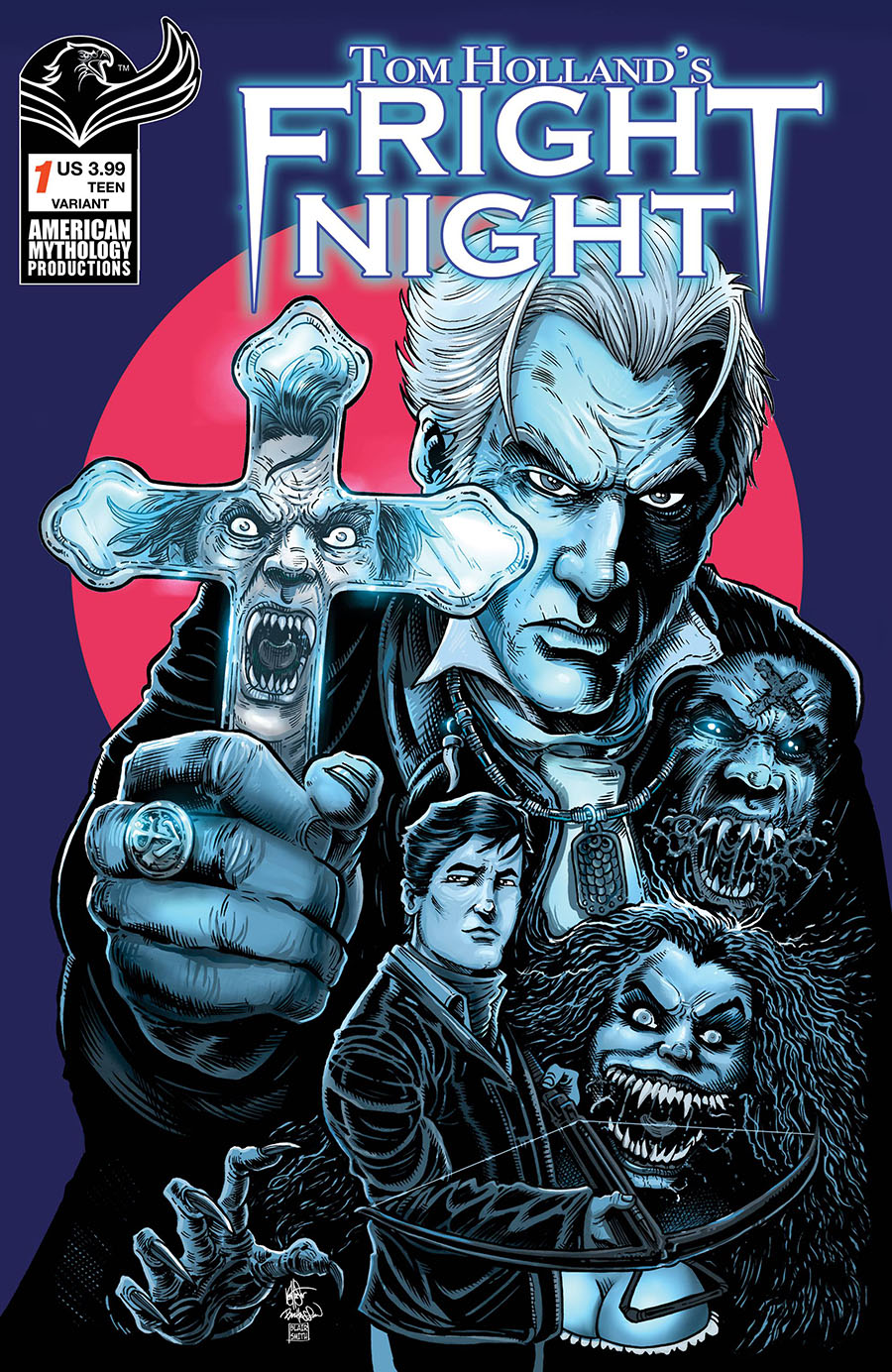 Tom Hollands Fright Night #1 Cover B Variant Buz Hasson & Ken Haeser Cross Cover