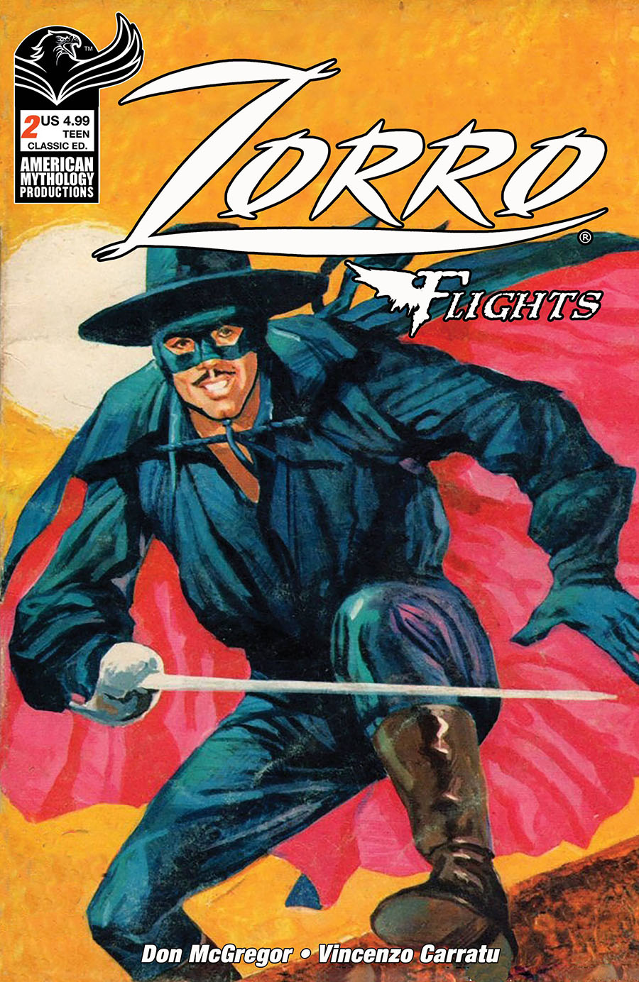 Zorro Flights #2 Cover B Variant Classic Cover