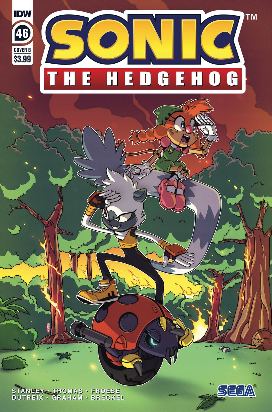 Sonic The Hedgehog Vol 3 #46 Cover B Variant Jennifer Hernandez Cover