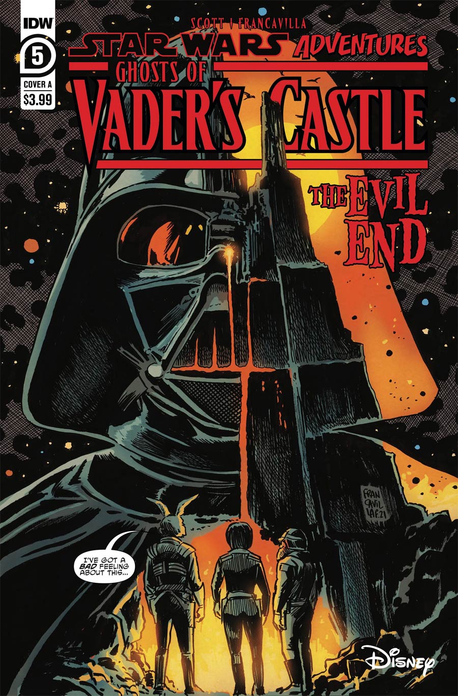Star Wars Adventures Ghosts Of Vaders Castle #5 Cover A Regular Francesco Francavilla Cover