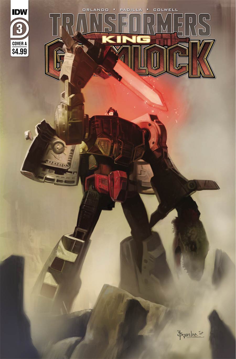 Transformers King Grimlock #3 Cover A Regular Bryan Lee Cover