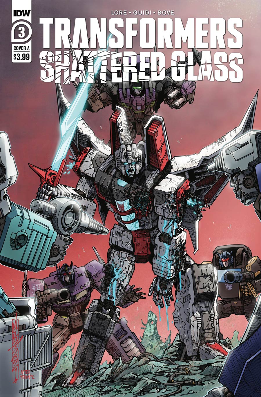 Transformers Shattered Glass #3 Cover A Regular Alex Milne Cover