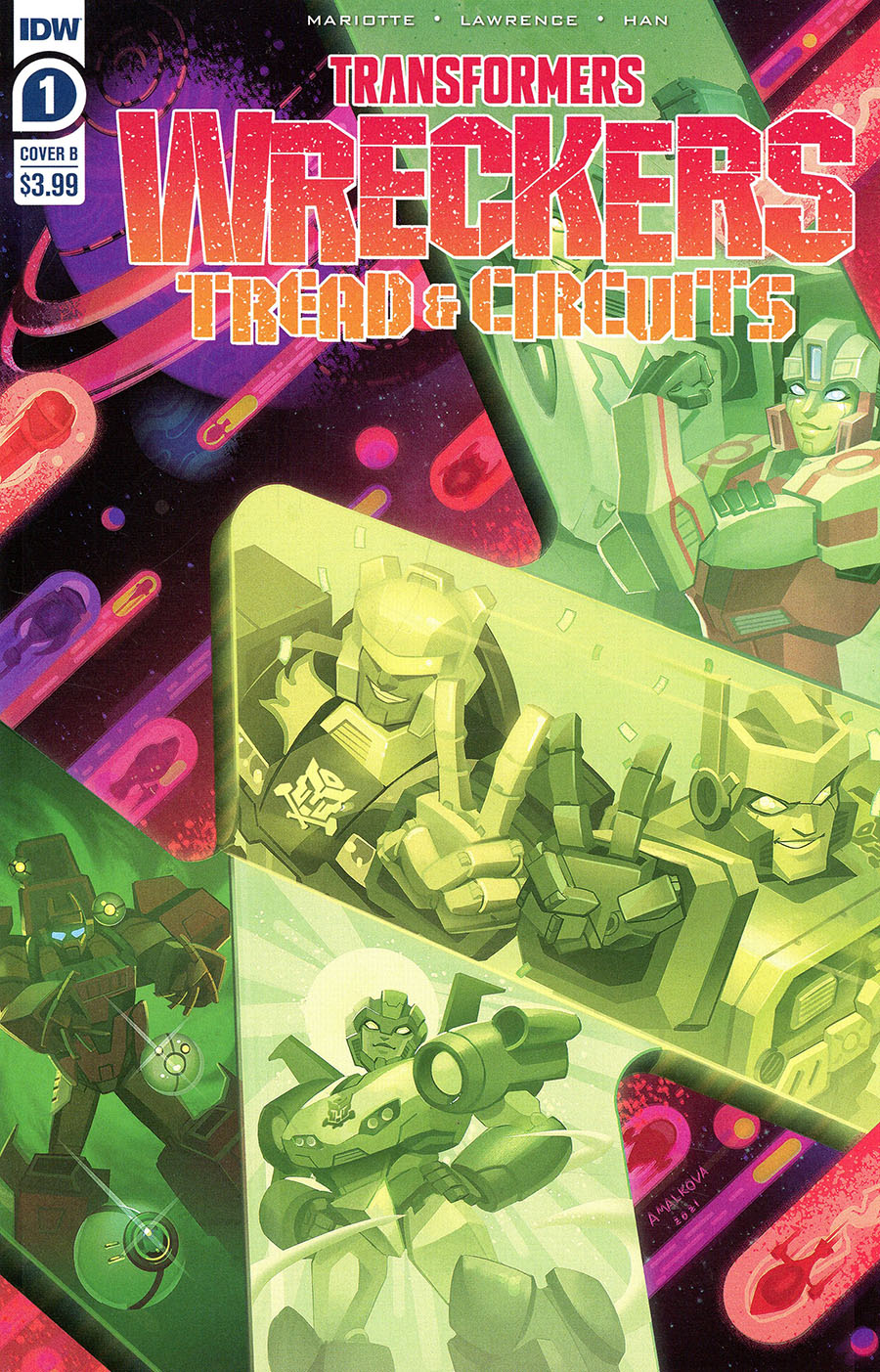 Transformers Wreckers Tread & Circuits #1 Cover B Variant Anna Malkova Cover