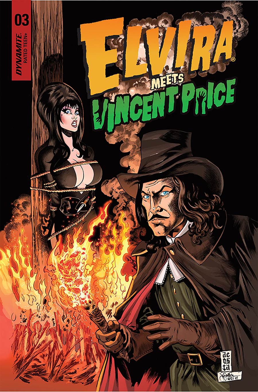 Elvira Meets Vincent Price #3 Cover A Regular Dave Acosta Cover