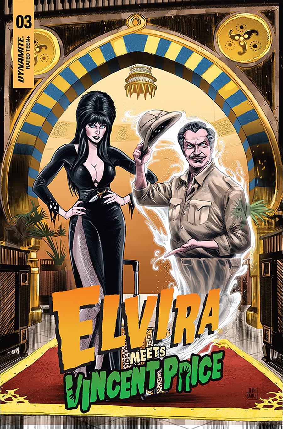 Elvira Meets Vincent Price #3 Cover B Variant Juan Samu Cover