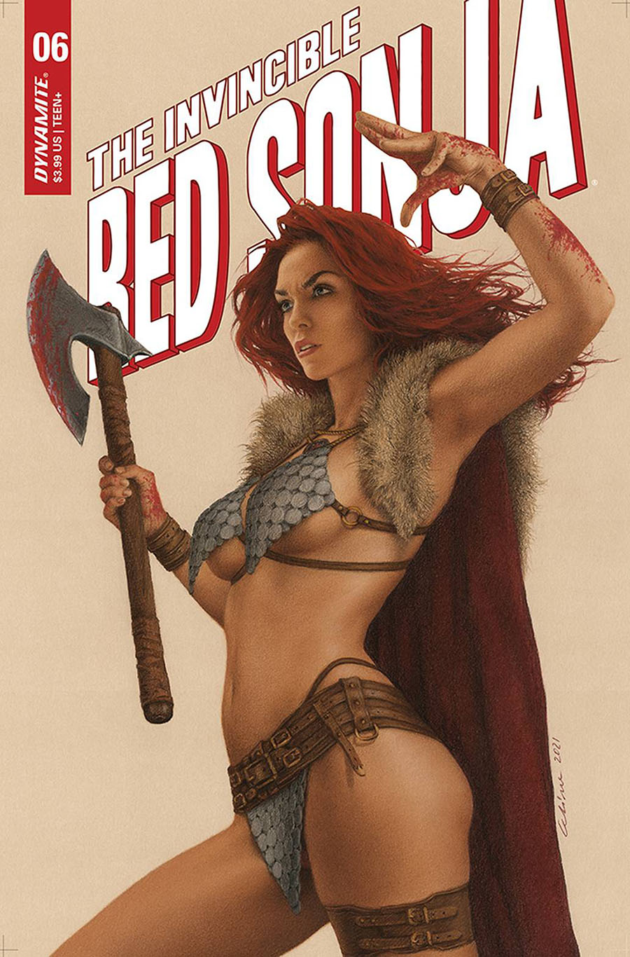 Invincible Red Sonja #6 Cover C Variant Celina Cover