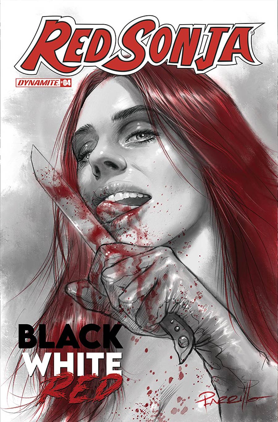 Red Sonja Black White Red #4 Cover A Regular Lucio Parrillo Cover