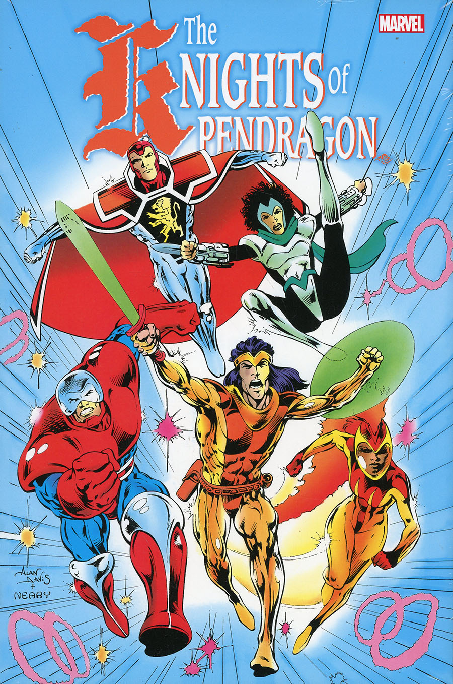 Knights Of Pendragon Omnibus HC Direct Market Alan Davis Second Series Variant Cover
