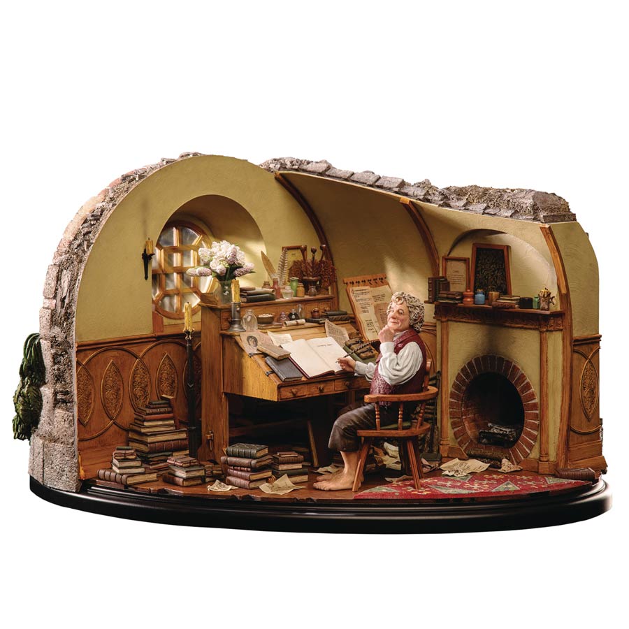 Lord Of The Rings Bilbo Baggins In Bag End Limited Edition 1/6 Scale Polystone Statue