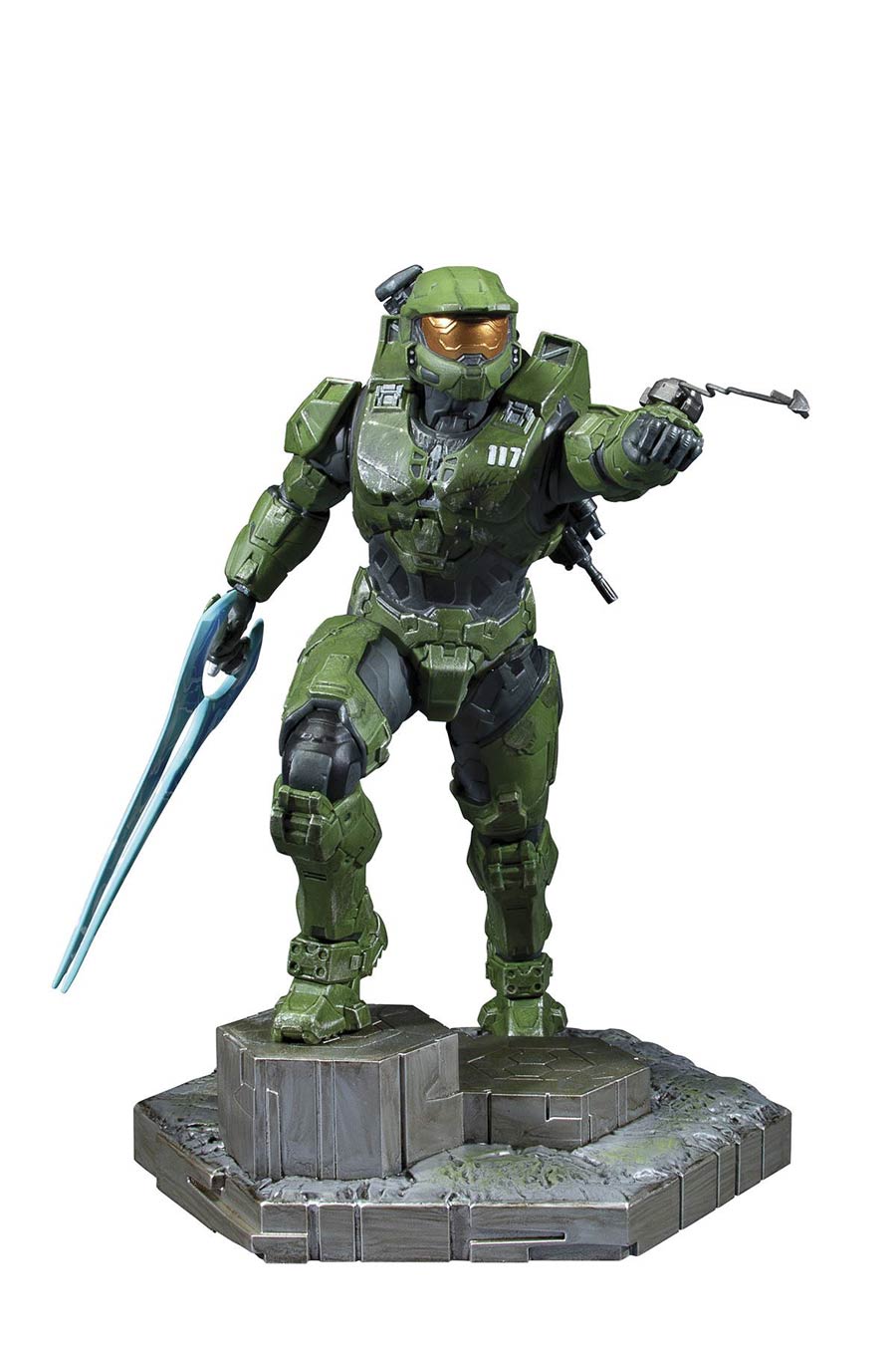 Halo Infinite Master Chief With Grappleshot PVC Statue