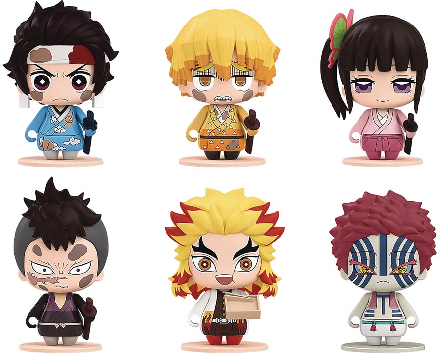 Demon Slayer Kimetsu No Yaiba Pocket Maquette 04 Mini Figure Blind Mystery Box 6-Piece Display