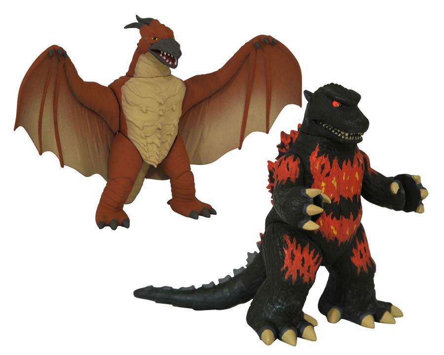 Godzilla Vinimates Burning Godzilla & Rodan 2-Pack Vinyl Figure