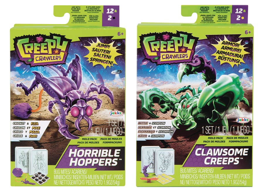 Creepy Crawlers Alien Bug Creator Mold Pack Wave 1 Assortment Case