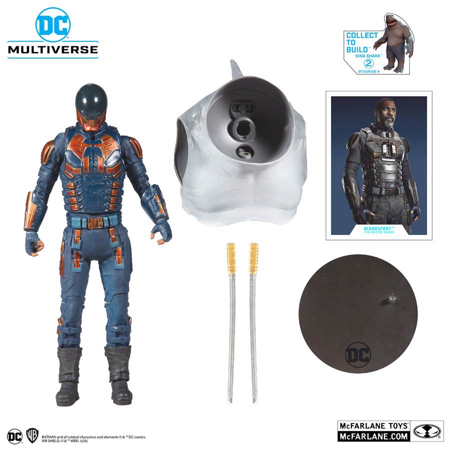 DC Collector Build-A-Figure Wave 5 The Suicide Squad Bloodsport 7-Inch Scale Action Figure Case