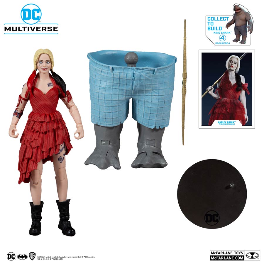 DC Collector Build-A-Figure Wave 5 The Suicide Squad Harley Quinn 7-Inch Scale Action Figure