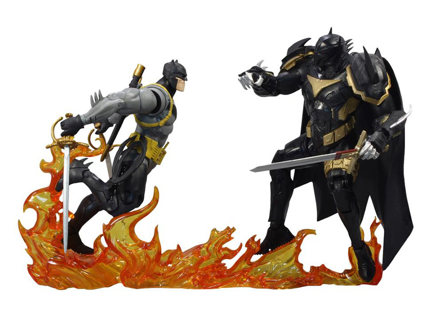 DC Multiverse White Knight Batman & Azrael In Batman Armor 2-Pack Action Figure Case