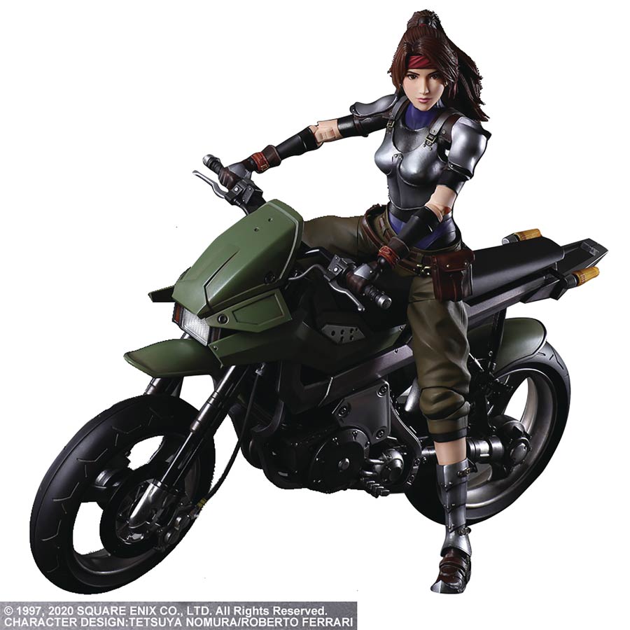 Final Fantasy VII Remake Play Arts Kai Action Figure - Jessie & Motorcyle Set