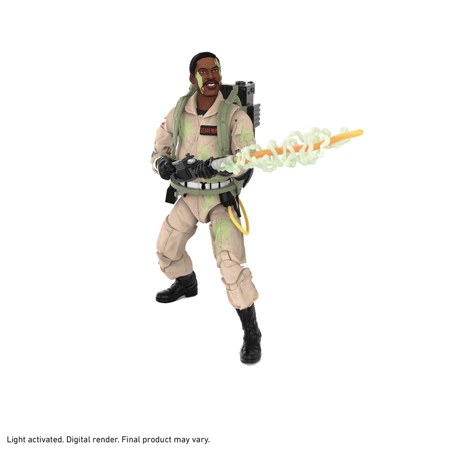 Ghostbusters Plasma Series Classic Winston Zeddemore Glow-In-The-Dark Action Figure Case