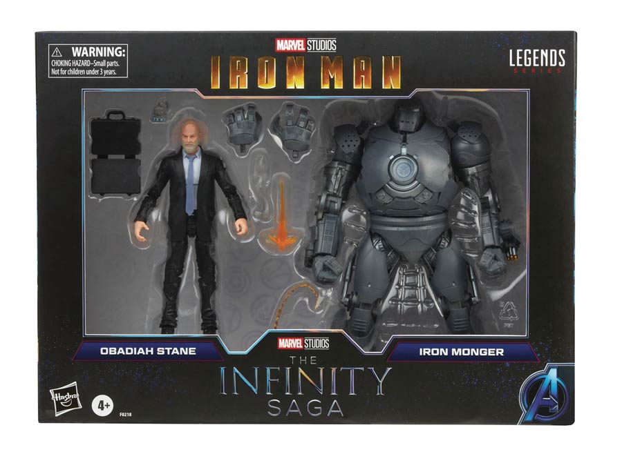 Marvel Legends Infinity Saga Obadiah Stane Iron Monger 2-Pack Action Figure Case