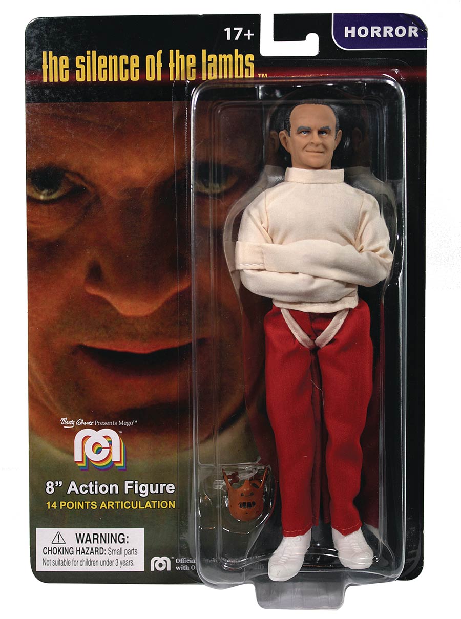 Mego Horror Silence Of The Lambs Hannibal Lecter Straitjacket 8-Inch Action Figure
