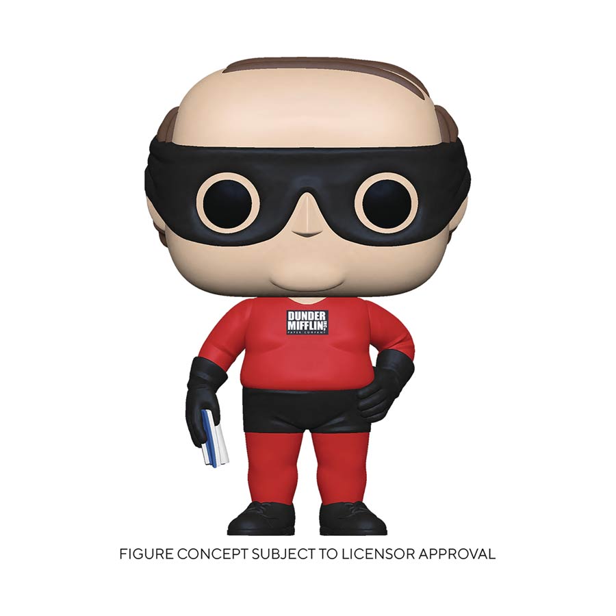 POP Television Office Kevin As Dunder Mifflin Superhero Vinyl Figure