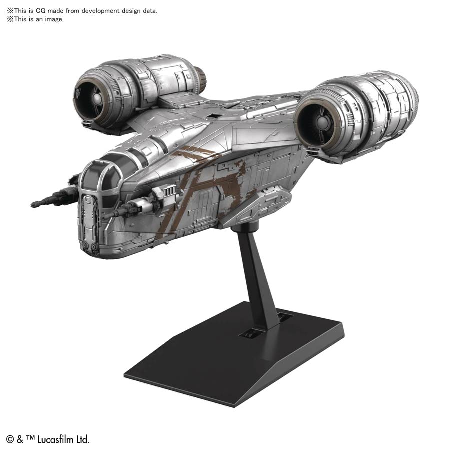 Star Wars Vehicle Model EX-018 Razor Crest Silver Coating Ver. (The Mandalorian)
