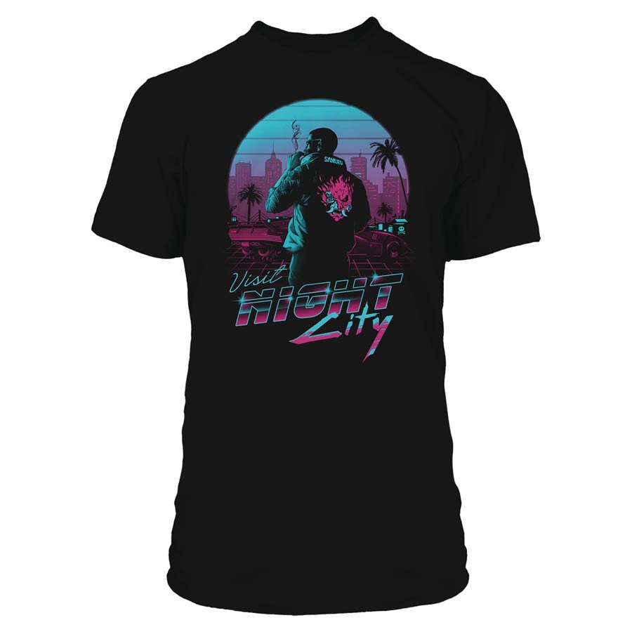 Cyberpunk 2077 Destination Night City T-Shirt Large