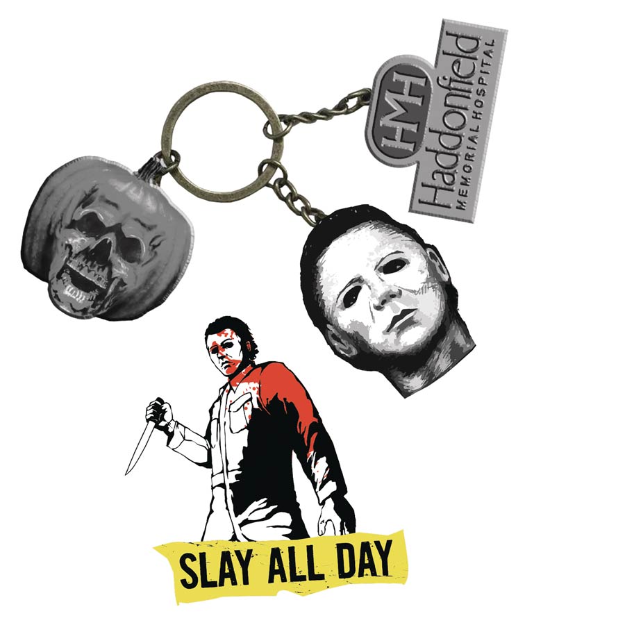 Halloween 2 Collector Home System Keychain And Pin Set